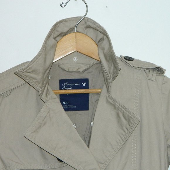 2 for/ $60 American Eagle Peplum Military Style Coat Size Small - Picture 5 of 16